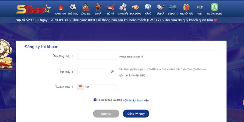 ST666 – Nhà Cái Đá Gà Uy Tín Tặng 99K Cho Người Mới 11 Cách thức đăng ký đơn giản